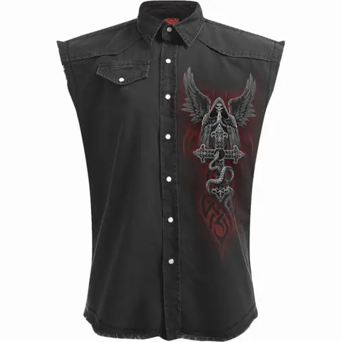 Unisex Worker Shirt: The Dead (Black) (Back Print)