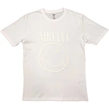 Nirvana, Tričko White Smiley, Unisex, Biela