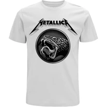 Metallica, Tričko Black Album Poster, Unisex, Biela