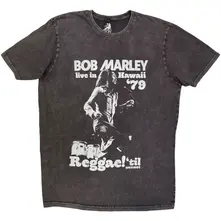 Tričko Unisex Stone Wash T-Shirt: Hawaii (Charcoal Grey)