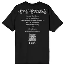 Unisex T-Shirt: Bark At The Moon Tribute (Black) (Back Print) thumbnail