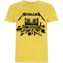 Metallica, Tričko 72 Seasons Simplified Cover, Unisex, Žltá