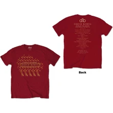 David Bowie, Tričko Pheonix Festival, Unisex, Červená