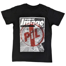 PIL Public Image Ltd, Tričko Poster, Unisex, Čierna