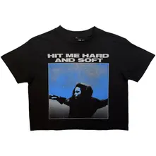 Ladies Crop Top: HMHAS Tracklist (Black) (Back Print) thumbnail