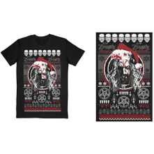 Rob Zombie, Tričko Bloody Santa, Unisex, Čierna