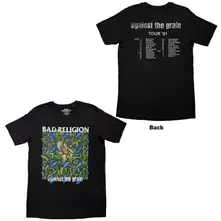Unisex T-Shirt: Against The Grain (Black) (Back Print) thumbnail