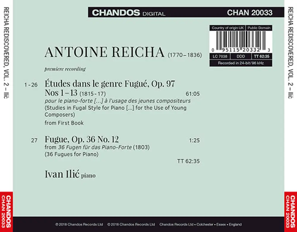ILIC, IVAN - REICHA REDISCOVERED