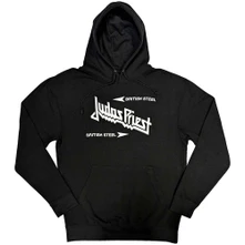 Judas Priest, Mikina British Steel Logo, Unisex, Čierna