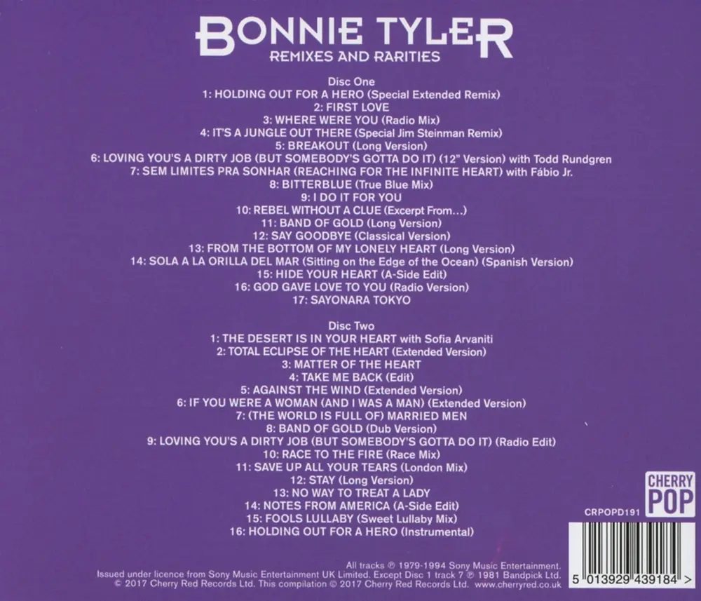 Bonnie Tyler – Remixes and Rarities (CD)
