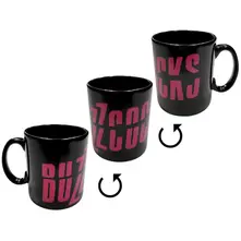 Unboxed Mug: Distressed Logo (Black) (All Around)
