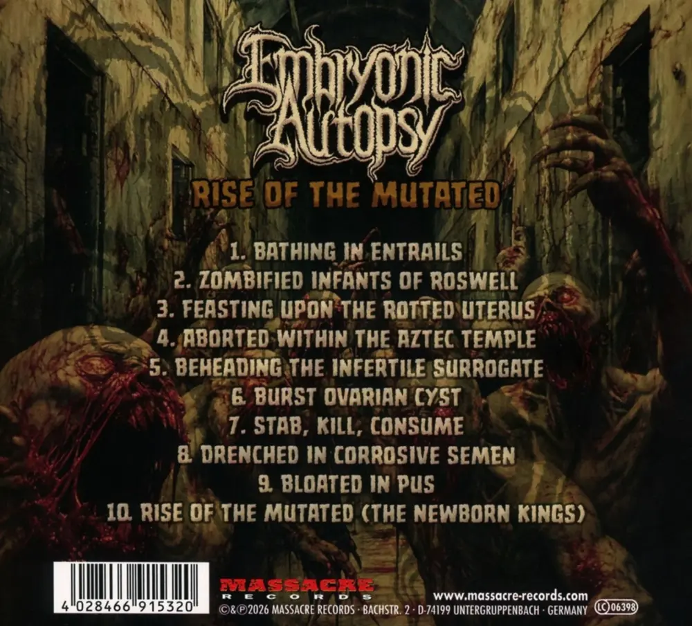 Embryonic Autopsy – RISE OF THE MUTATED (CD)