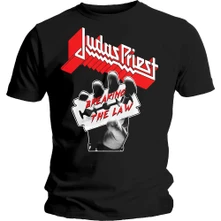 Judas Priest, Tričko Breaking The Law, Unisex, Čierna