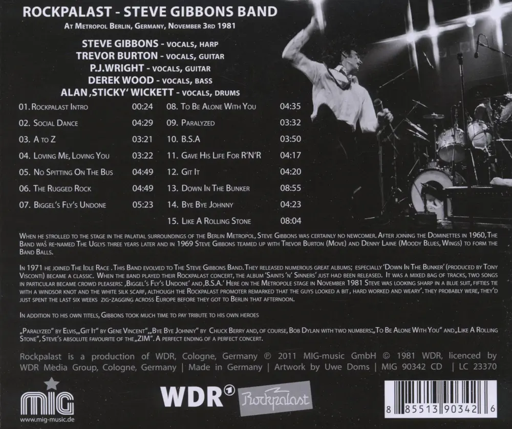 BAND- - LIVE AT ROCKPALAST