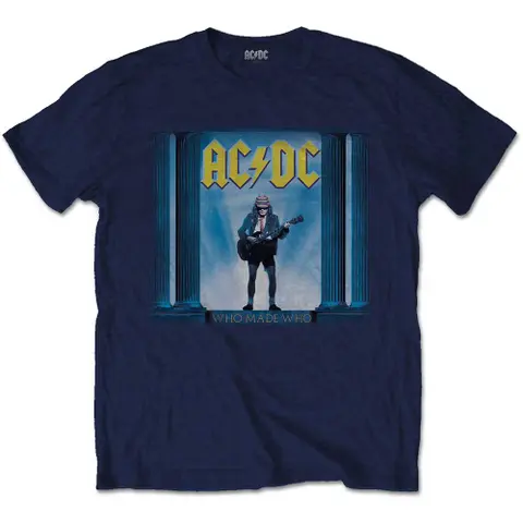 AC/DC – Tričko Who Man Who (Modrá), Unisex, Modrá