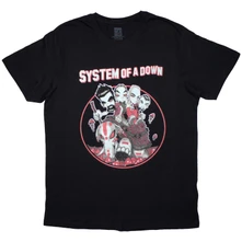 System of a Down, Tričko Mushroom People, Unisex, Čierna