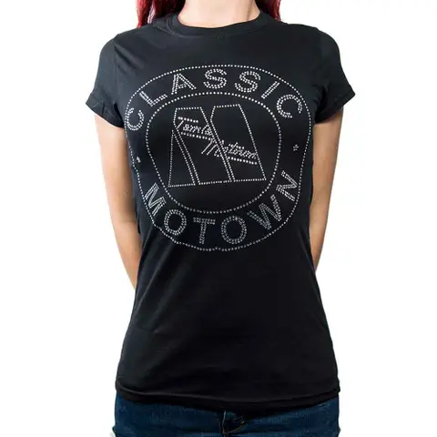 Motown – Tričko Classic (Čierna, Dámske), Žena, Čierna