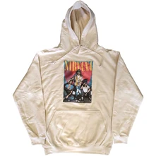 Nirvana, Mikina Trapper Hat Mono Logo, Unisex, Natural