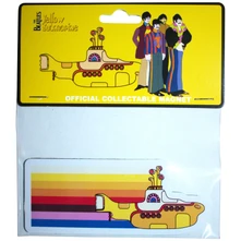 Magnetka Fridge Magnet: Yellow Submarine Coloured Stripes Embossed