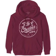 Alice In Chains, Mikina Circle Emblem, Unisex, Červená