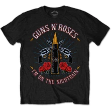 Guns N’ Roses, Tričko Night Train, Unisex, Čierna