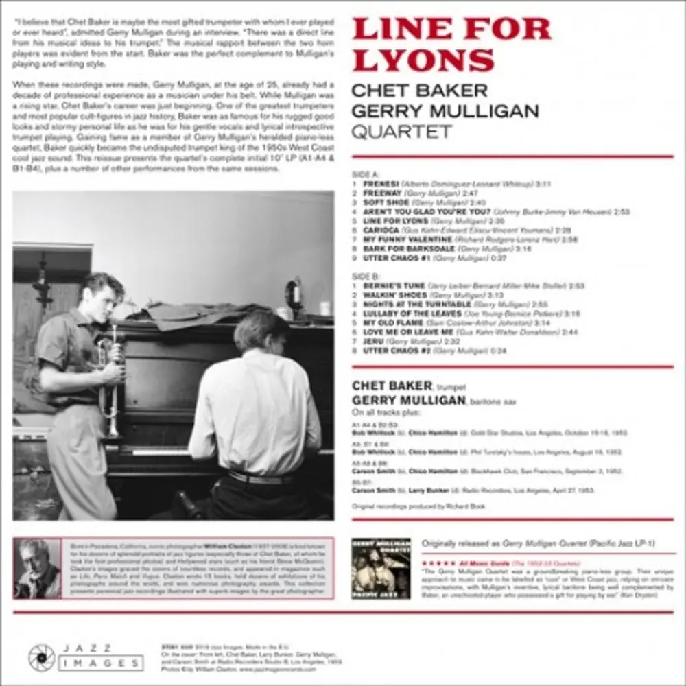 Gerry Mulligan Quartet With Chet Baker - Chet Baker Gerry Mulligan Quartet