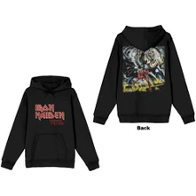 Iron Maiden, Mikina Number of the Beast Vintage Logo Faded Edge Album, Unisex, Čierna