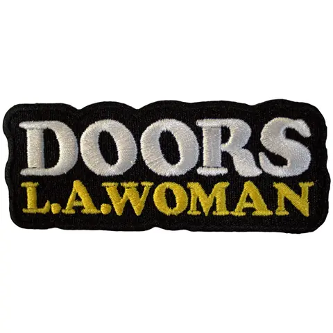 LA Woman Text Logo on Black