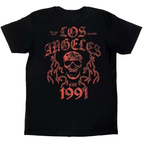 Death Row Records – Tričko Red Logo (Čierna), Unisex, Čierna