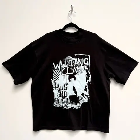 Unisex Oversized Boxy T-Shirt: Graffiti (Black)