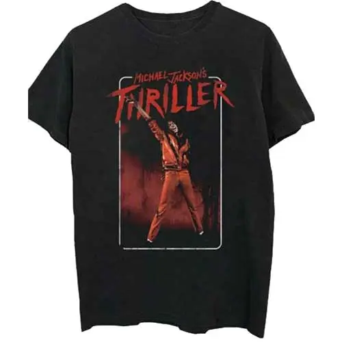 Michael Jackson – Thriller White Red Suit (Čierna) (Tričko)