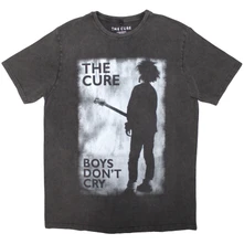The Cure, Tričko Boys Don't Cry Black & White, Unisex, Šedá
