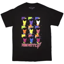 Tom Petty & The Heartbreakers, Tričko Nine Toms, Unisex, Čierna