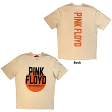 Pink Floyd, Tričko Unisex Unplugged T-Shirt: Pompeii Circle Wash (Sand) (Back Print), Unisex, Natural