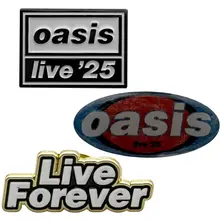 Oasis – Live '25 Logo's (Multi-color, Pin Badge Set, Limited) (Odznak)