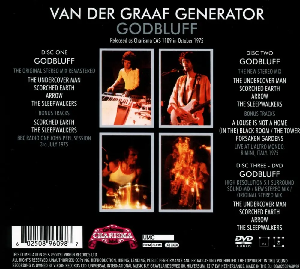 Van der Graaf Generator – GODBLUFF (2021) (CD)