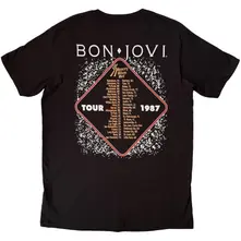 Unisex T-Shirt: Slippery When Wet '87 (Black) (Back Print) thumbnail