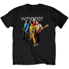 Weezer, Tričko Band Photo, Unisex, Čierna