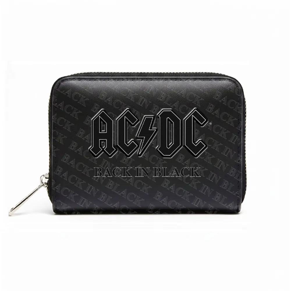 Zip Top Purse: Back In Black (Black)