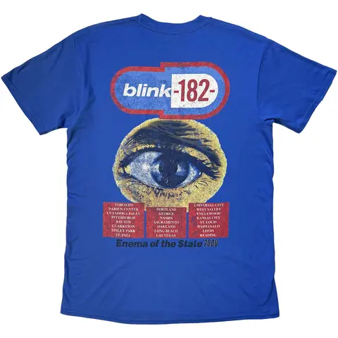 Blink 182 – Tričko Enema Of The State (Modrá), Unisex, Modrá