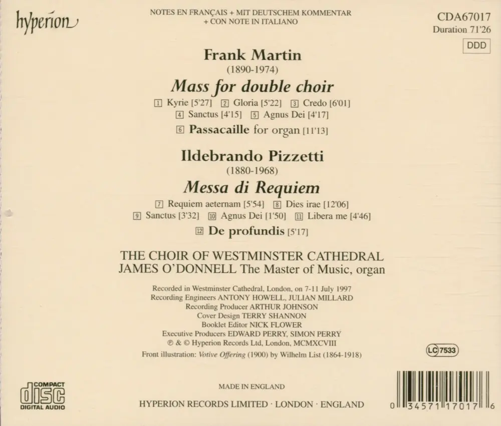 SACRED CHORAL MUSIC