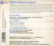 DEBUSSY - CENTENARY DISCOVERIES thumbnail