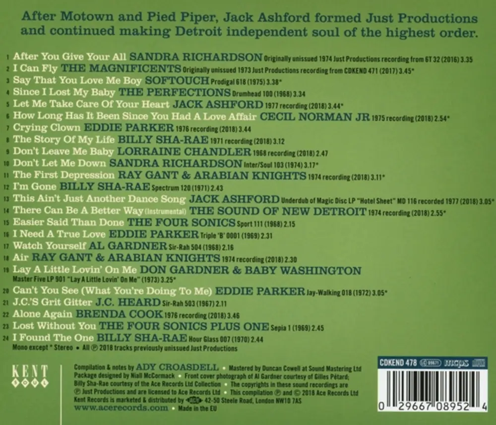 JACK ASHFORD JUST PRODUCTIONS VOL.2