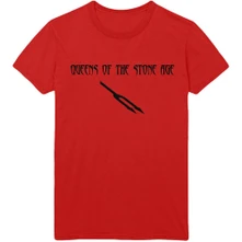 Queens of the Stone Age, Tričko Deaf Songs, Unisex, Červená