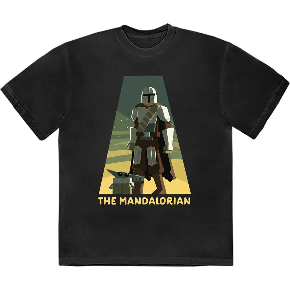 The Mandalorian Spotlight (Negru) (Tricou)