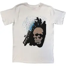 Unisex T-Shirt: Skull Spray Paint (White) thumbnail