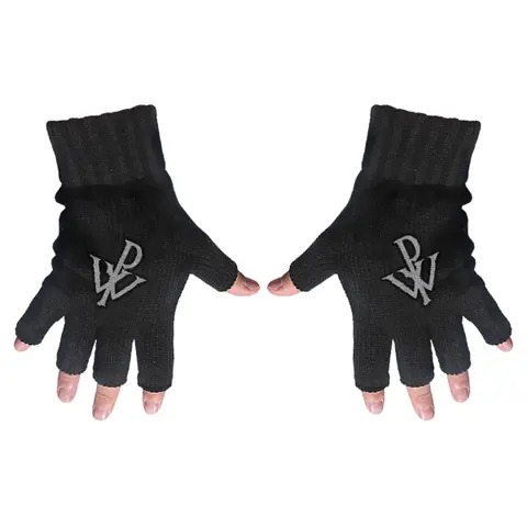 Unisex Fingerless Gloves: PW Logo (Black)