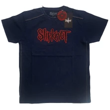 Slipknot, Tričko Logo, Unisex, Modrá