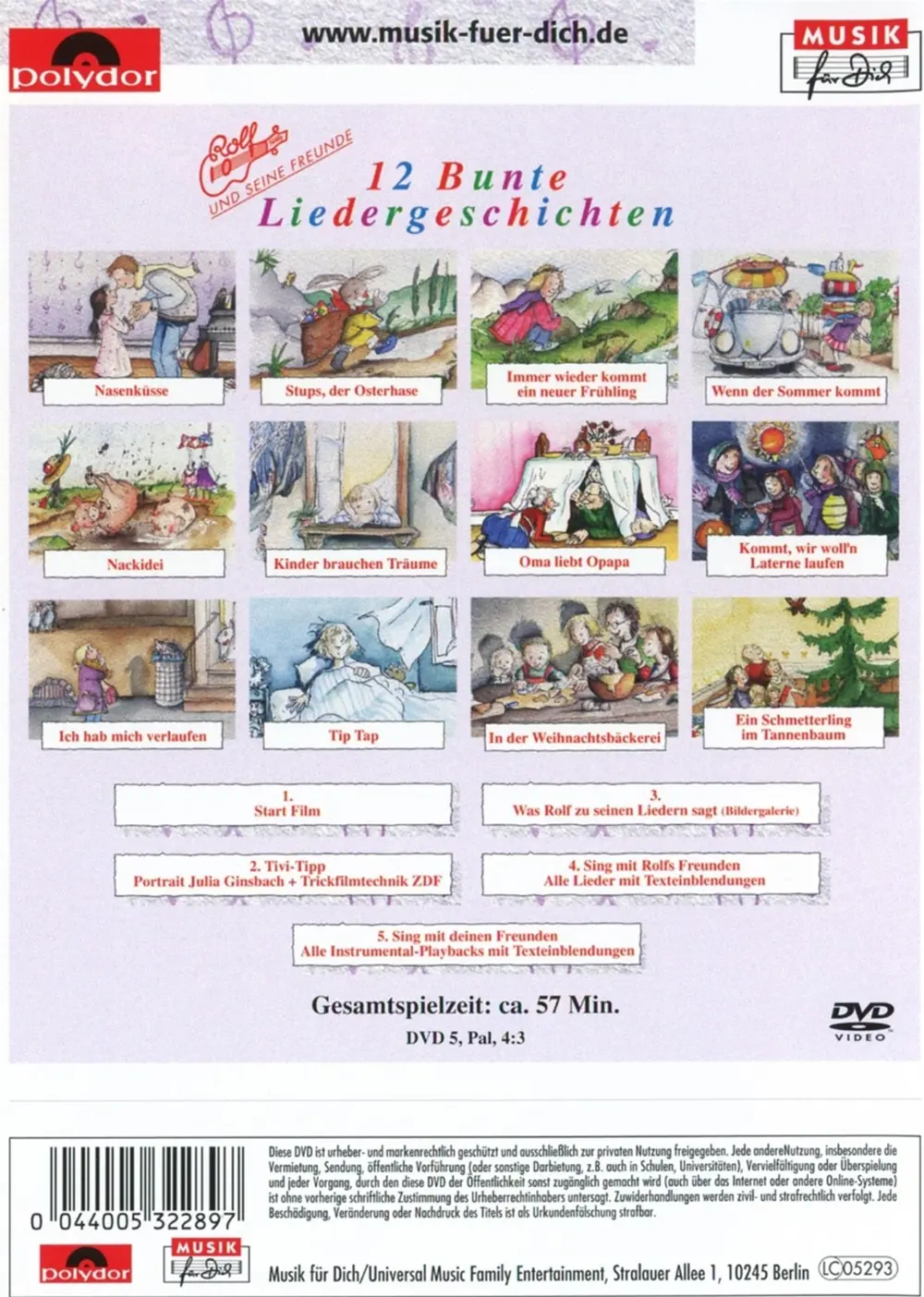 12 BUNTE LIEDERGESCHICHTEN