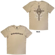 Tričko Unisex T-Shirt: Skull Cross (Sand) (Back Print)